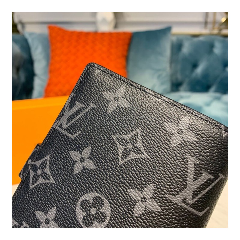 Louis Vuitton Monogram Eclipse Small Ring Agenda Cover R20005